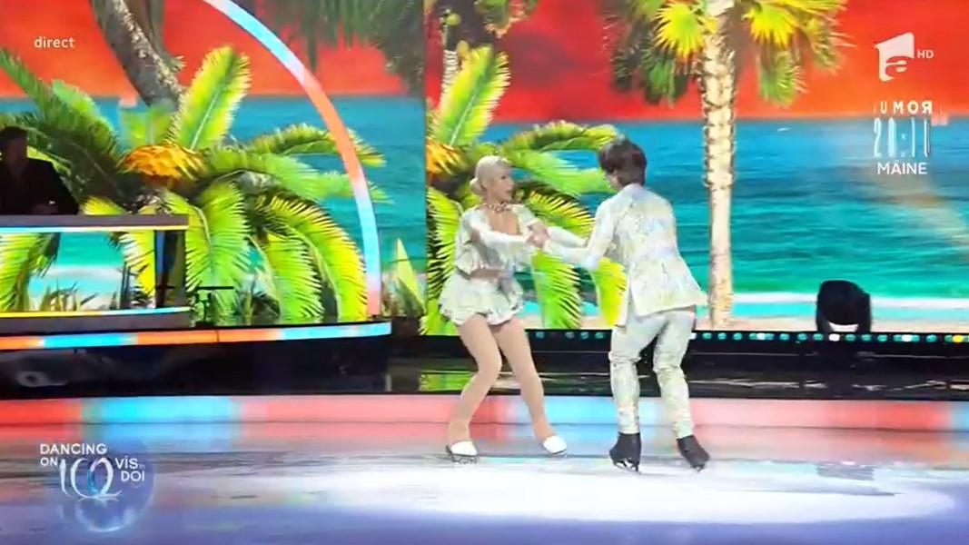 Dancing on Ice - Vis în doi, 12 martie 2022. Carmen Grebenișan și Lilian Brînzari, momentul de dans inedit. Ce a spus Mihai Petre