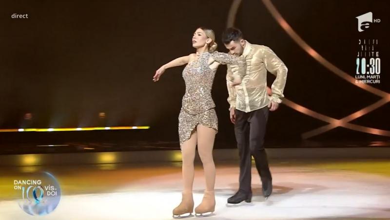 Dancing on Ice - Vis în doi, 12 martie 2022. Sore și Grațiano Dinu au impresionat juriul cu dansul excepțional de pe gheață
