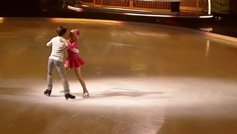 Dancing on Ice - Vis în doi, 19 martie 2022. Carmen Grebenișan și Lilian Bînzari au avut un dans elegant, cu mișcări de vis