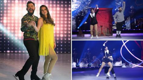 Dancing on Ice - Vis în doi, 19 martie 2022. Oase și Andreea Ureche au impresionat jurații cu mișcările de pe gheață. Ce le-au zis