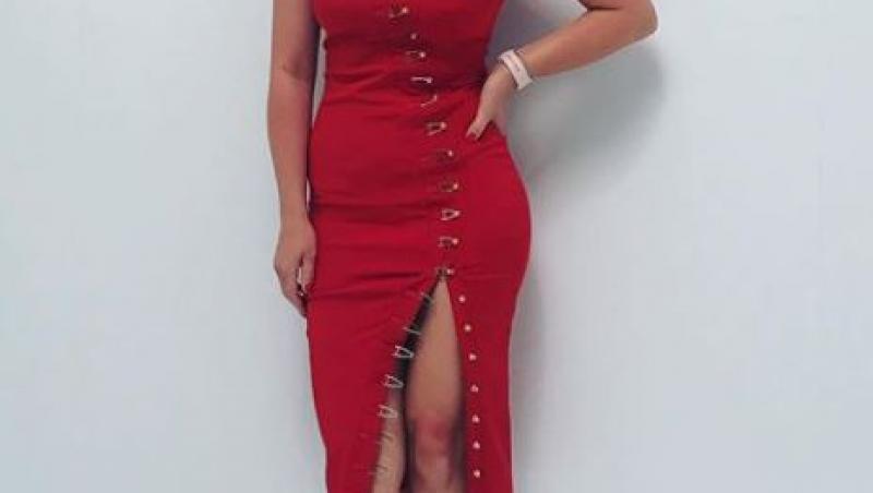 Gina Pistol pune pe jar imaginația fanilor într-o rochie roșie ca focul. În ce ipostaze s-a filmat prezentatoarea TV