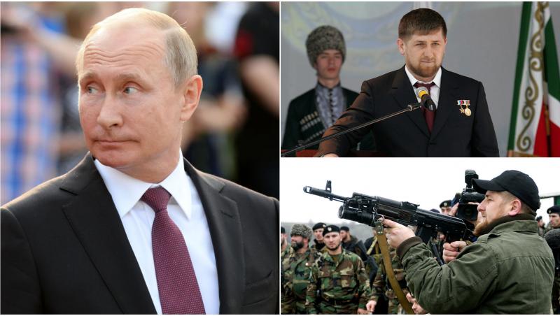 Colaj cu Vladimir Putin și Ramzan Kadîrov