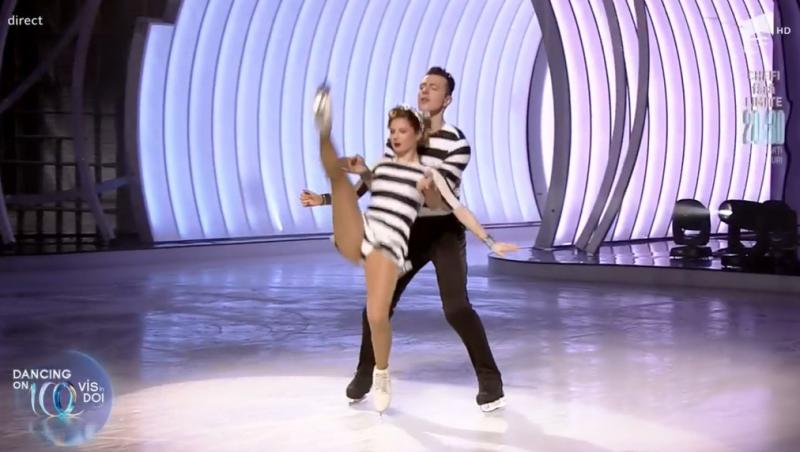 Dancing on Ice - Vis în doi, 26 martie 2022. Jean Gavril și Ana Maria Ion au impresionat publicul cu dansul lor bine realizat