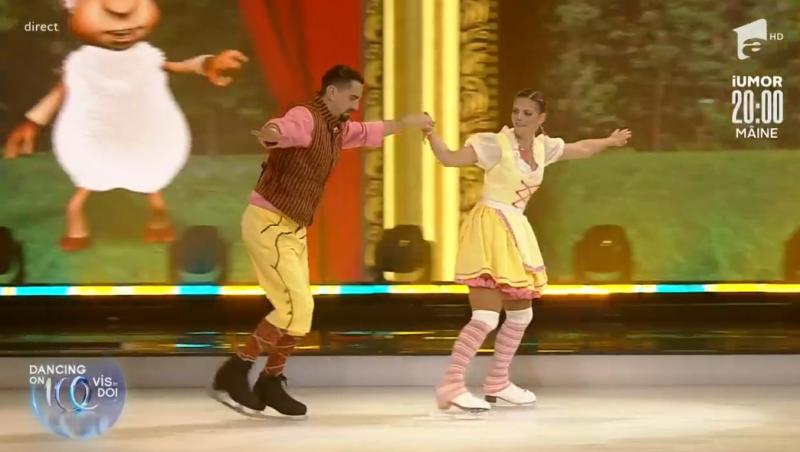 Dancing on Ice - Vis în doi, 26 martie 2022. Cosmin Natanticu și Maria Andreea Coroamă au dansat elegant pe gheață