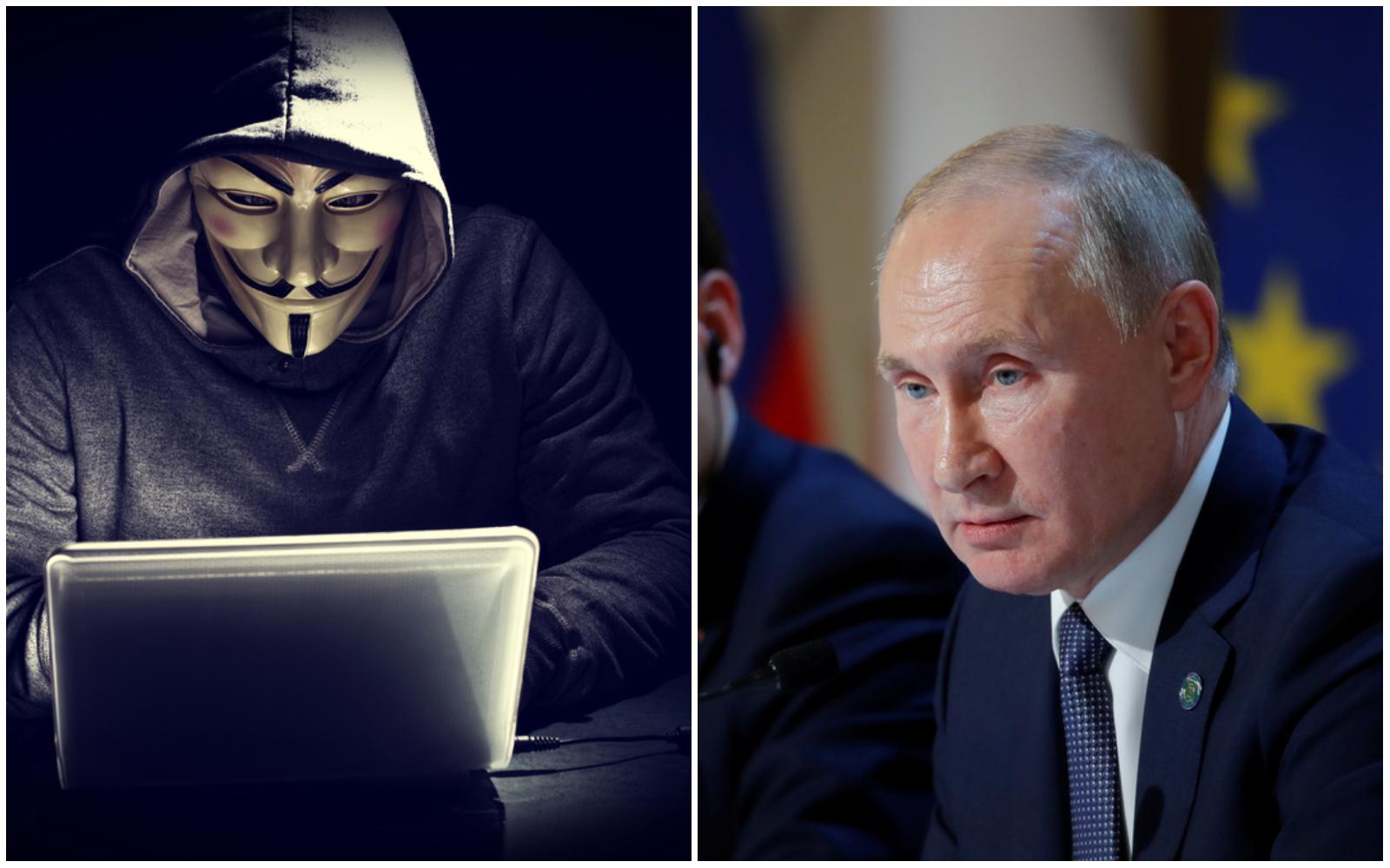 Hackerii de la Anonymous, o nouă „lovitură” grea pentru Vladimir Putin! Gruparea a atacat site-ul FSB (serviciul secret al Rusiei)
