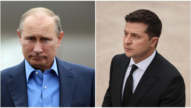 Colaj cu Vladimir Putin și Vladimir Zelenski