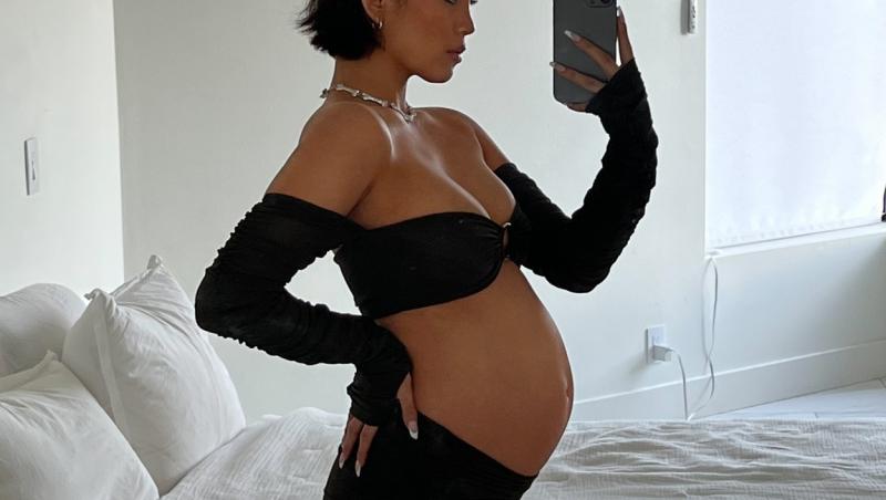 o gravida imbracata sexy