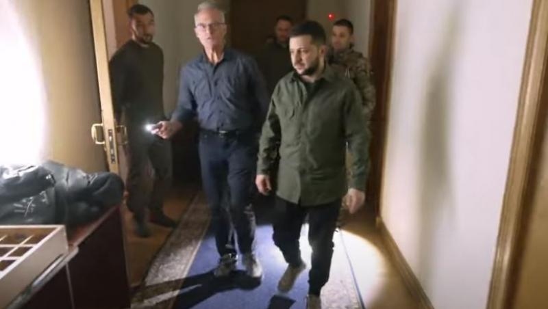 Primele imagini din locul unde se află Volodimir Zelenski. Cum arată ascunzătoarea președintelui Ucrainei | VIDEO