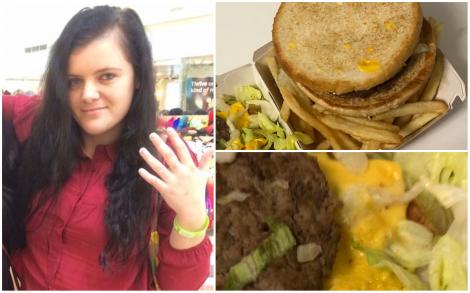 O femeie și-a comandat un burger și a vrut să mănânce, dar a descoperit ceva ce a uluit-o. Peste ce a dat când a privit mai atent