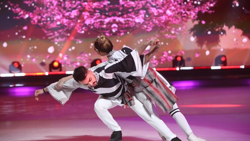 Dancing on Ice - Vis în doi, 16 aprilie 2022. Sore și Grațiano Dinu au dansat în stil japonez pe scena de gheață. Ce a zis juriul