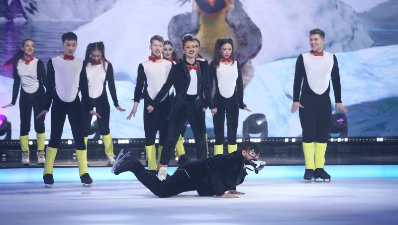 Dancing on Ice - Vis în doi, 2 aprilie 2022. Oase și Andreea Ureche s-au descurcat de minune pe scena de gheață. Ce a spus Elwira