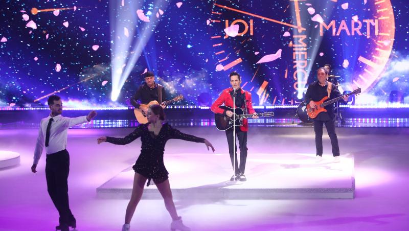 Dancing on Ice - Vis în doi, 2 aprilie 2022. Ștefan Bănică cântă piesa „4 zile” în premieră la tv. Momentul a fost emoționant