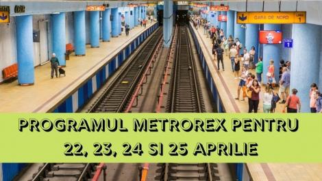 Cum circulă metroul de Paște. Programul Metrorex pentru 22, 23, 24 și 25 aprilie