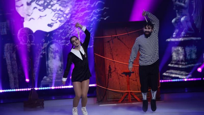 Finala Dancing on Ice - Vis în doi 2022. Oase și Andreea Ureche au dansat impecabil pe gheață. Cum a arătat best dance-ul lor