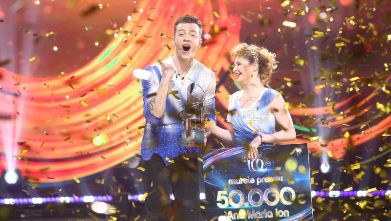 Seara trecută, Jean Gavril și Ana au plecat acasă cu premiul de 50.000 de Euro și trofeul câștigător al primului sezon Dancing on Ice – Vis în doi.