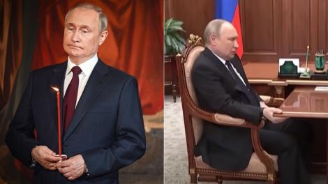 Cum a fost filmat Vladimir Putin după ce s-a vorbit despre problemele lui de sănătate. Gestul care a trezit alte suspiciuni
