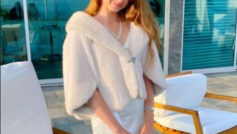 Cât de mare și frumoasă a crescut Irina Columbeanu. Monica Gabor a publicat o imagine inedită cu fiica ei în rochie albă lungă