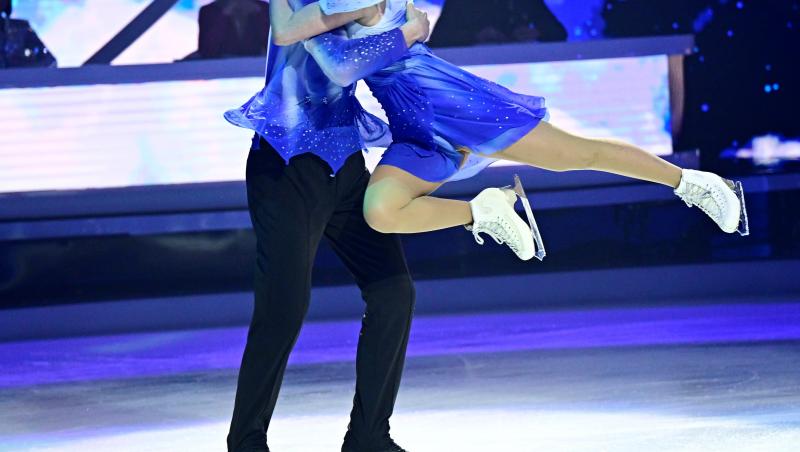 Dancing on Ice – Vis in doi 2022. Momentul în care Jean Gavril o dă cu capul de gheață pe Ana Maria Ion. Ce s-a întâmplat