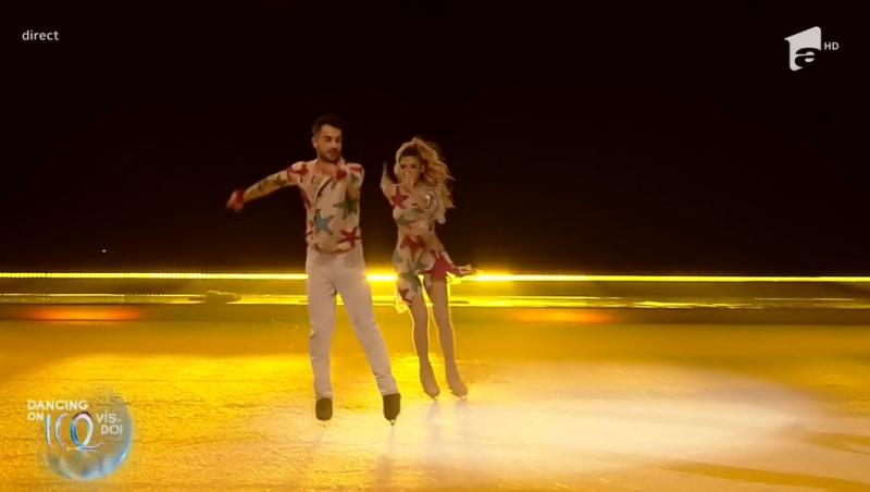 Dancing on Ice - Vis în doi, 9 aprilie 2022. Sore și Grațiano Dinu s-au descurcat frumos pe gheață. Iată ce au spus jurații