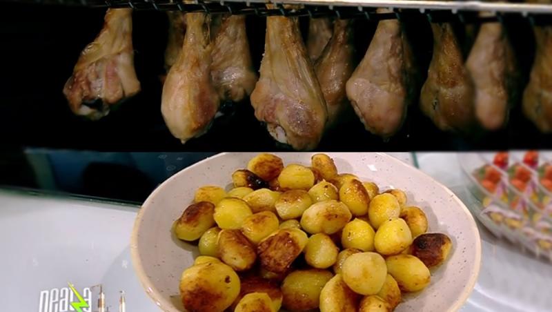 Pulpe de pui pe grătar, în cuptor și cartofi noi în unt cu rozmarin și usturoi, preparate de Cătălin Rizea la Super Neatza, 12 mai 2022