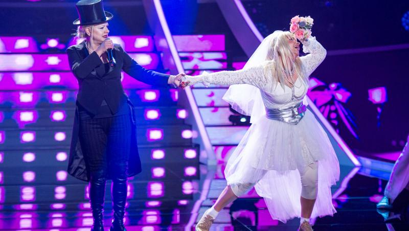 Te cunosc de undeva! 14 mai 2022. Maria Buză şi Paula Chirilă le-au interpretat pe Madonna şi Britney Spears. Show de excepție