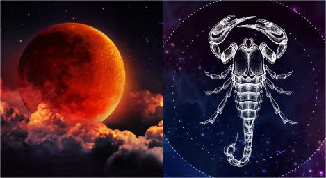 Cum afectează fiecare zodie eclipsa totală de Lună sângerie din Scorpion. E un eveniment puternic și important