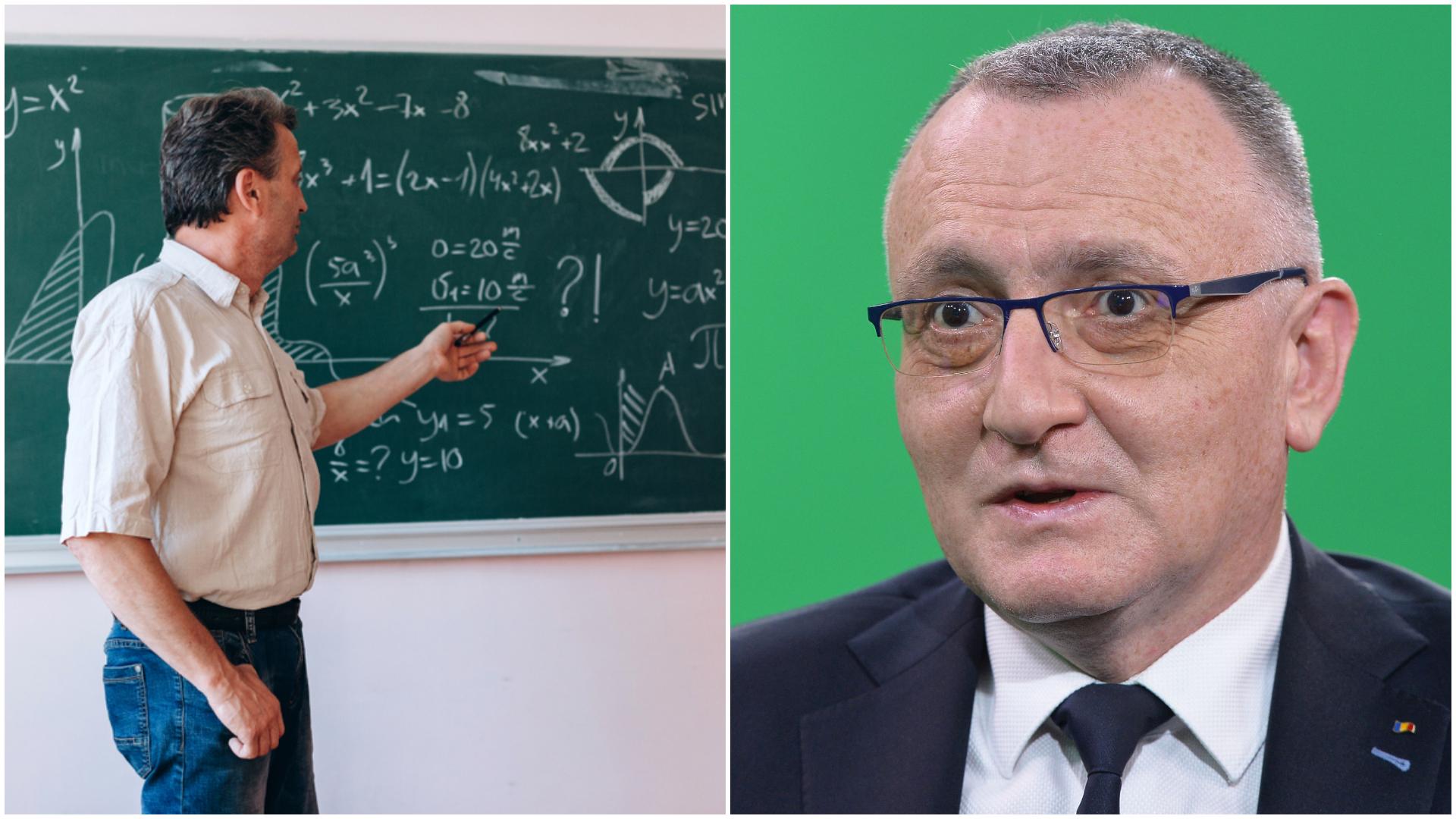 Colaj cu Sorin Cîmpeanu și un profesor de matematică
