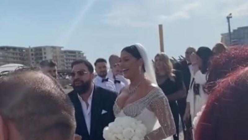 Imagini de la nunta lui Florin Salam cu Roxana Dobre. Cum arată ținutele și în ce cadru au spus ”DA”