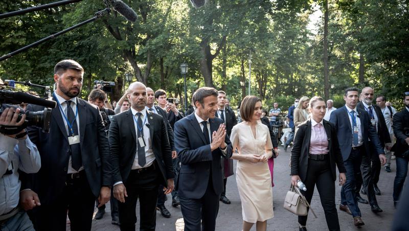 Preşedintele francez Emmanuel Macron a transmis mesaj în limba română în timpul vizitei din Republica Moldova. Ce a zis
