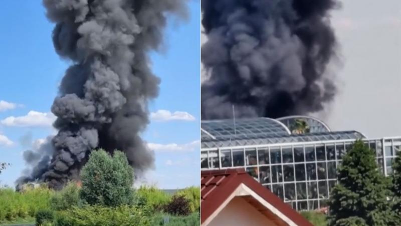 Echipaje de pompieri din cadrul ISU Bucureşti-Ilfov intervin, în aceste momente, în localitatea Baloteşti, în zona centrului de agrement Therme. Arde un depozit, din primele informații.