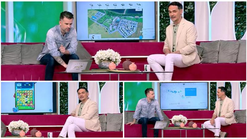 Răzvan Simion și Florin Ristei au discutat despre proiectul rezidențial Liziera de Lac, dar și despre jocul pe care reprezentanții proiectului l-au lansat.