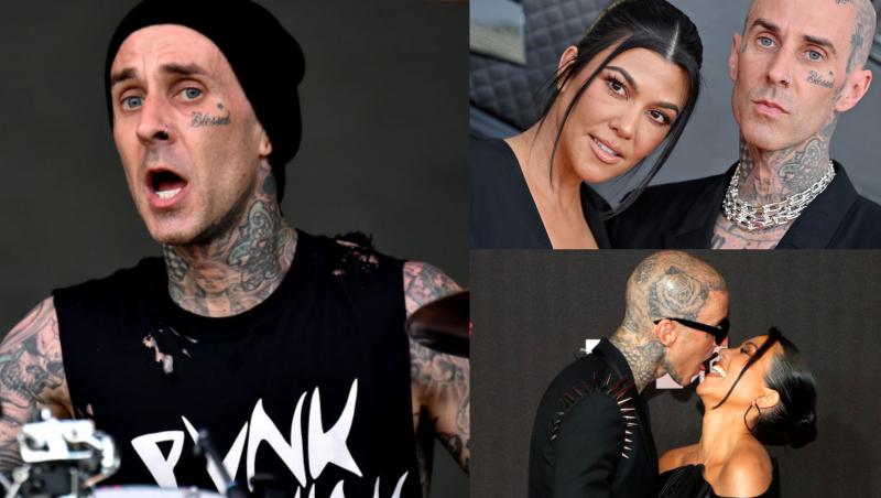 Travis Barker, tobosarul trupei Blink-182, este spitalizat. Soțul celebrei Kourtney Kardashian are probleme grave de sănătate din cauza unei erori medicale. Ce i s-a întâmplat în timpul unei intervenții.