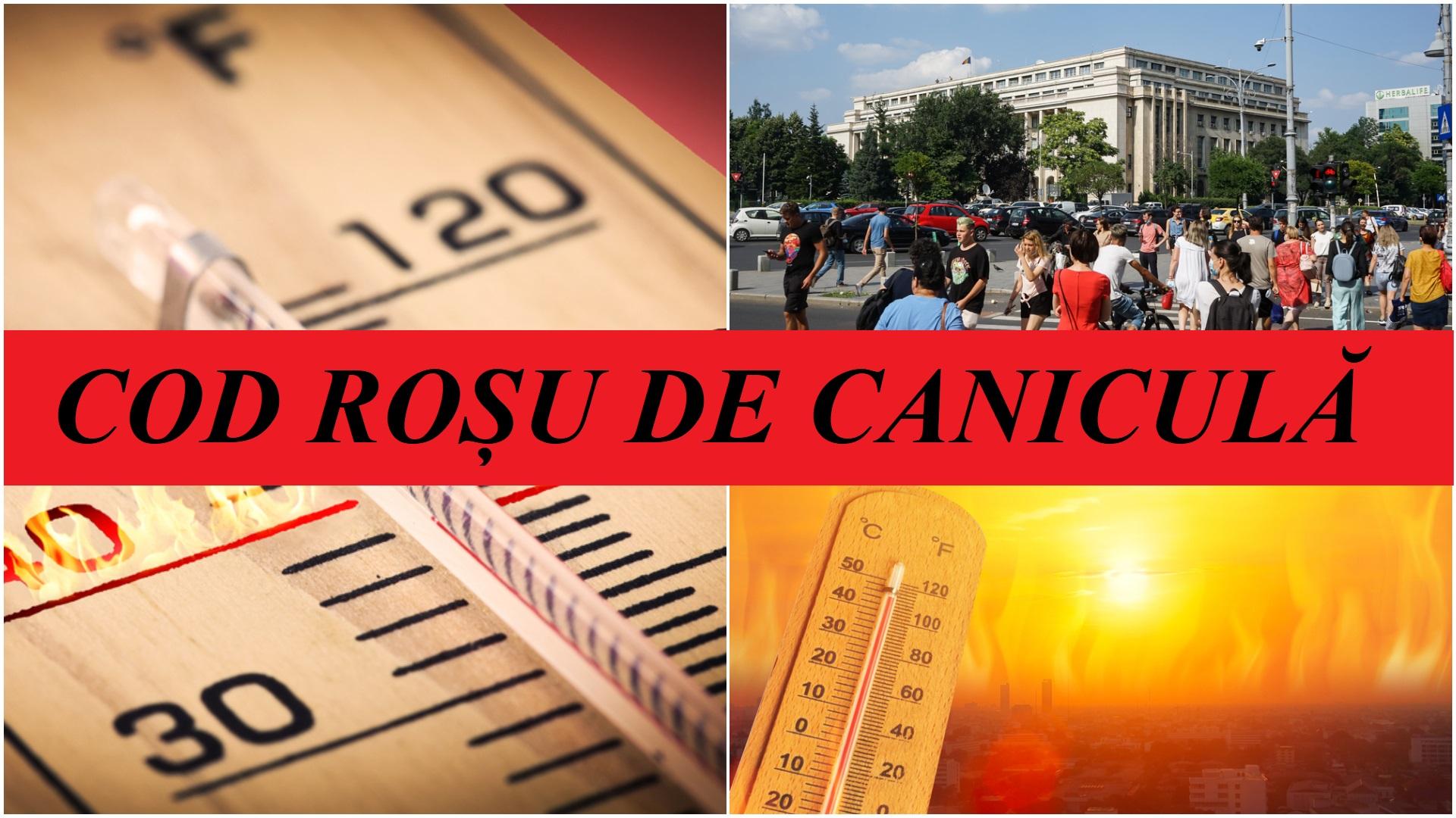 Cod roșu de caniculă! Temperaturi extreme de până la 39 de grade Celsius în 6 județe. Până când este valabilă avertizarea ANM