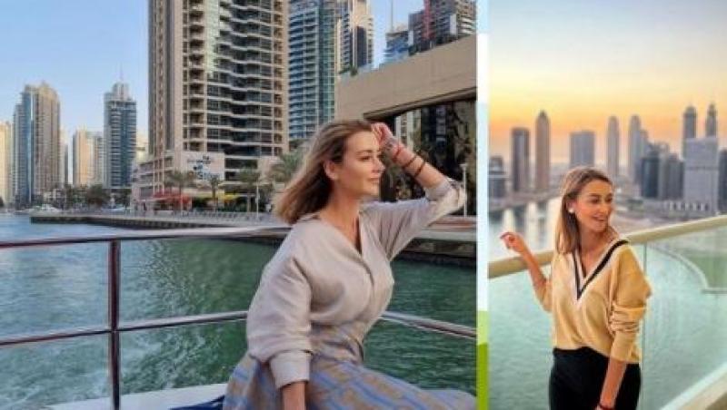 Denisa Tănase a dat agitația de București pe liniștea și luxul de Dubai