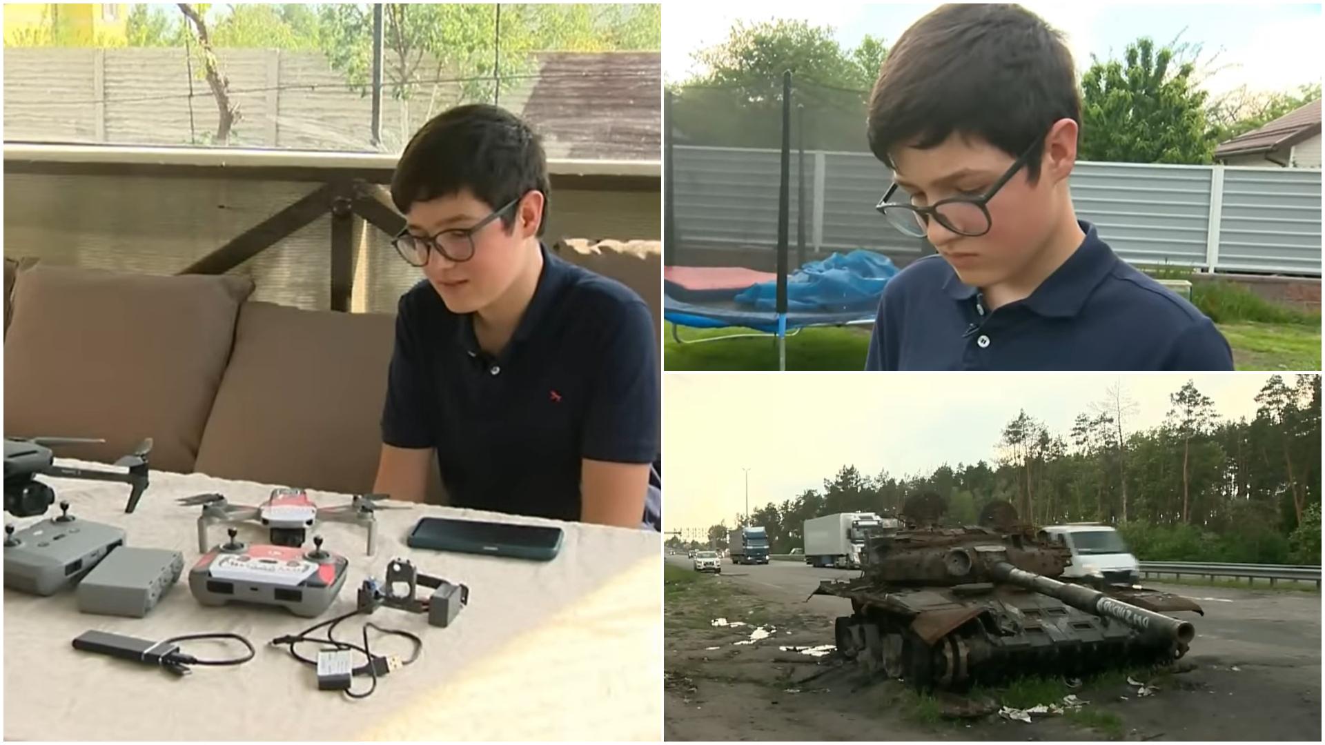 Un băiețel de 15 ani a contribuit la distrugerea unui convoi al forțelor ruse. Cum a reușit să facă asta: „Nu sunt chiar...”