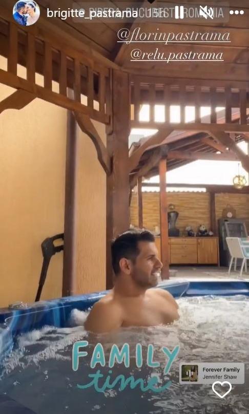 Florin Pastramă în jacuzzi