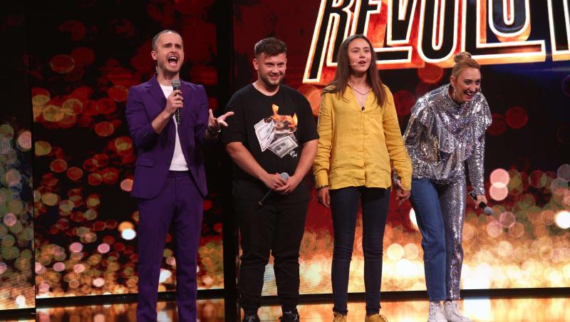 Stand-up Revolution sezonul 1, 17 iulie 2022. Battle Ariana Grigore vs. Eduard Rădoiu, mezinii echipei care au cucerit publicul