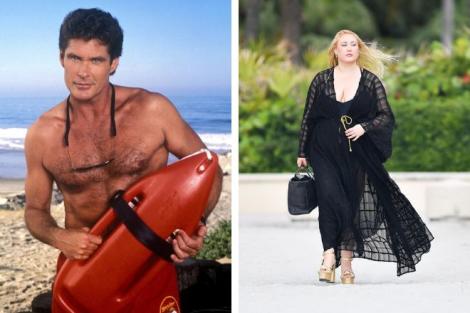 Cum a fost surprinsă la plajă fiica lui David Hasselhoff, Mitch din serialul Baywatch. Aceasta este model plus-size
