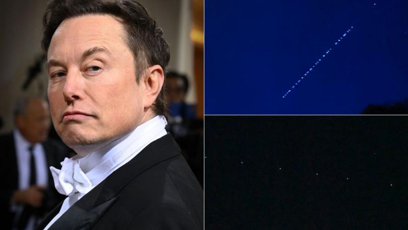 Linia albă de pe cerul României, creată de sateliții lui Elon Musk, a creat vâlvă în social media. Românii au urcat o mulțime de imagini pe internet, mulți dintre ei panicați.