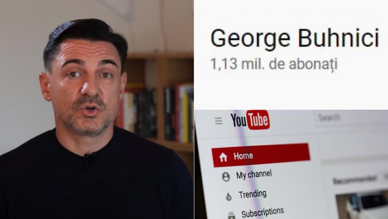 După o carieră în televiziune, George Buhnici a debutat pe platforma Youtube. În scurt timp, a ajuns să câștige sume impresionante de bani din cariera online. Iată despre ce cifre este vorba.