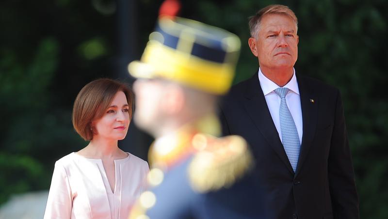 Cum arată ținuta purtată de Maia Sandu în România. Preşedintele Republicii Moldova s-a întâlnit la Cotroceni cu Iohannis