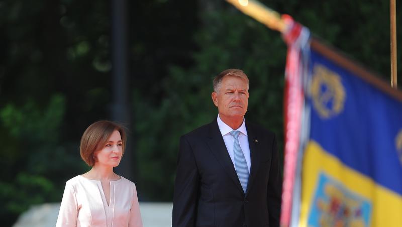 Cum arată ținuta purtată de Maia Sandu în România. Preşedintele Republicii Moldova s-a întâlnit la Cotroceni cu Iohannis