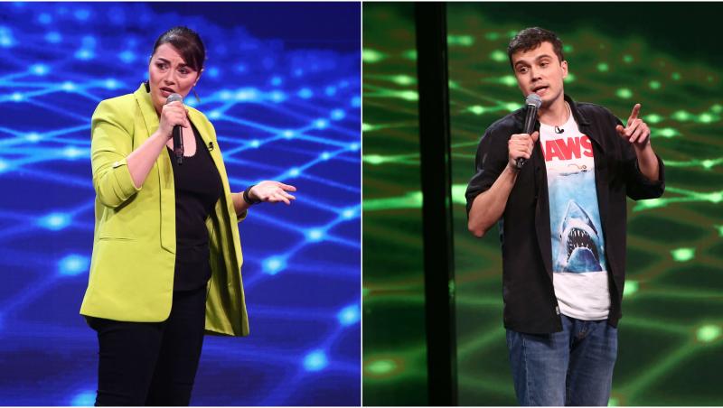 Ioana Luiza Ghiță și Sergiu Mirică au stârnit hohote de râs și admirația tuturor celor prezenți în platoul Stand-Up Revolution.