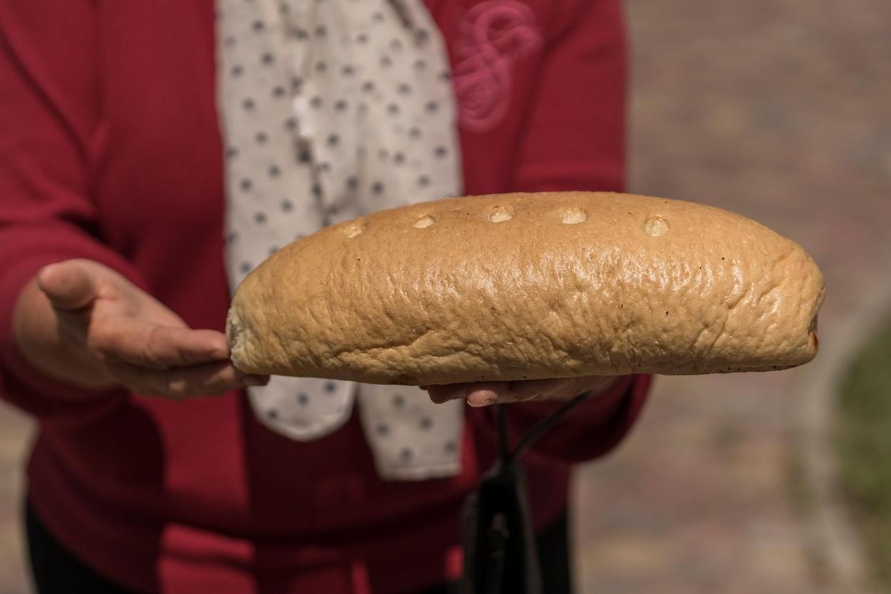 imagine cu o bucata de paine