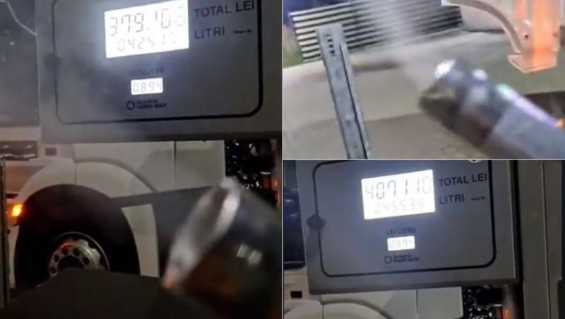 Un bărbat a filma cum de la pompa unei benzinării iese aer în loc de motorină. Imaginile au ajuns virale pe Tiktok și inspectorii de la Protecția Consumatorului au mers în control