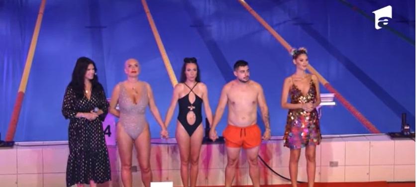 Jazzy Jo, Vica Blochina, Ion Șaulescu, Monica Bîrlădeanu, Ramona Olaru, lângă bazinul de la Splash! Vedete la apă