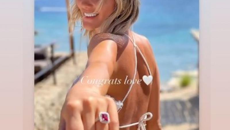 Ramona Olaru s-a logodit cu iubitul Cătălin Cazacu. Cum arată inelul de logodnă inedit