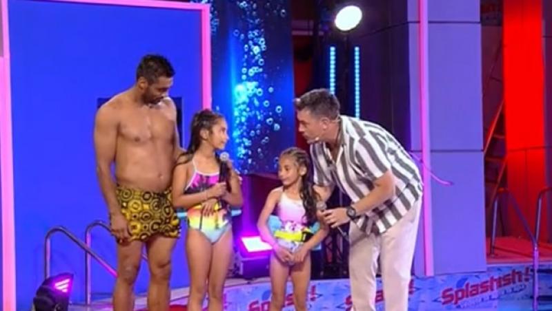 Splash! Vedete la apă, episodul 4 din 14 august 2022. Bănel Nicoliță a sărit alături de fiicele lui și i-a emoționat pe toți