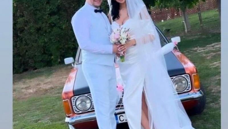 Radu și Amalia, foștii concurenți Mireasa, s-au căsătorit. Tânăra a îmbrăcat o rochie de mireasă spectaculoasă. Cum arată
