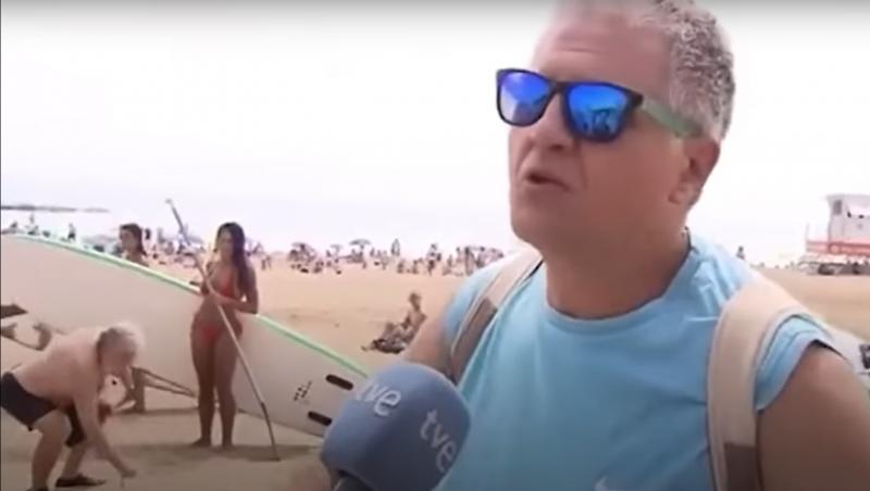 Imaginile surprinse de reporteri pe o plajă din Barcelona au devenit virale